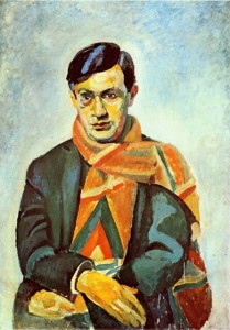 Romanian-born Tristan TZARA (1896-1963) - published the DADA Maniphesto in 1916. Portrait by Delaunay (1932)