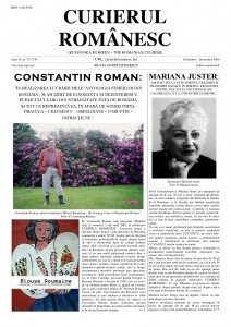 "Curierul Romanesc", a romanian language Quarterly, Sweden, Oct-Dec 2009