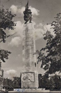 Dimitrie DEMU's  monument of the Soviet Soldier, erected in 1946, in Bucharest